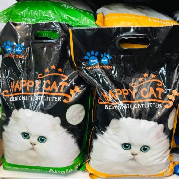 Cát vệ sinh cho mèo Happy Cat bịch 10 lit cà phê được làm bằng 806486849_VNAMZ-2191112312