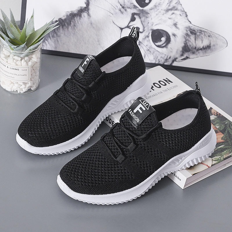 Giày thể thao nữ giày sneaker nữ cổ chun siêu mềm êm chân ( fom nhỏ tăng 1 size )