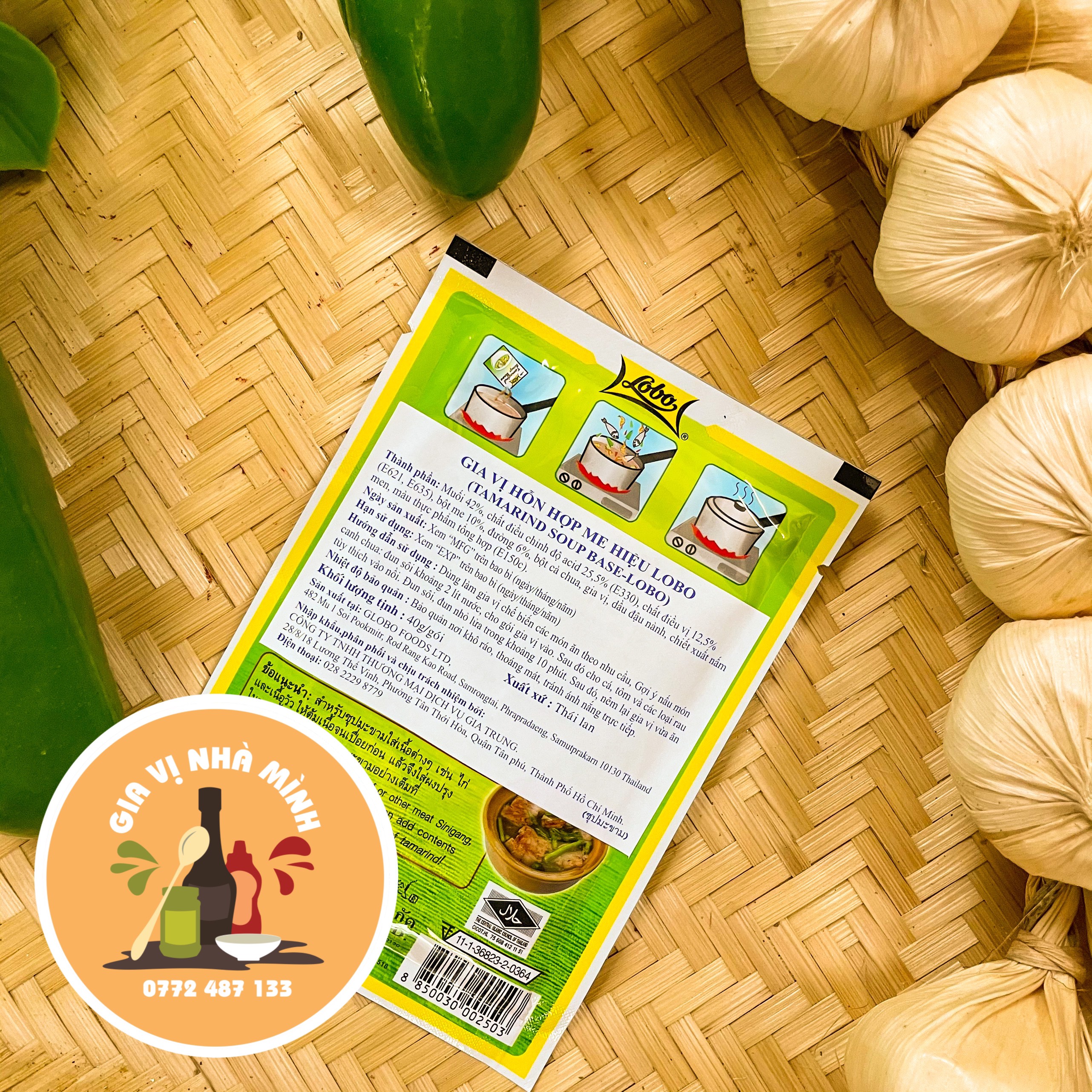 BỘT ME LOBO THÁI LAN 40GR-TAMARIND SOUP BASE