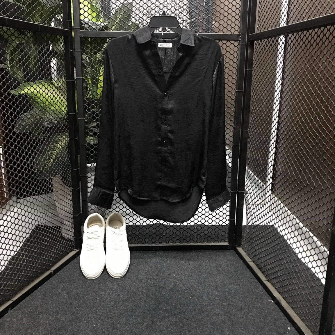 Áo sơ mi nam dài tay form rộng vải lụa cao cấp S79