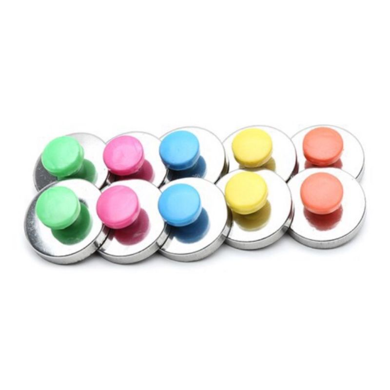 Set 10 viên nam châm núm gắn bảng phi 28