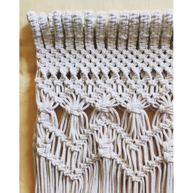 Rèm Cửa Trang Trí Macrame Ngang 1M *1M8( Hoặc Có Thể Điều Chỉnh)