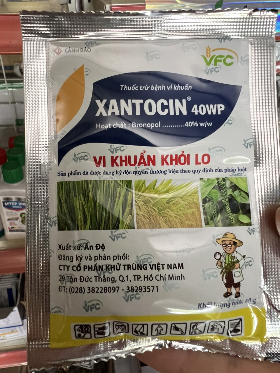 Thuốc trừ bệnh Xantocin 40wp gói 10gr - Thuốc trừ vi khuẩn