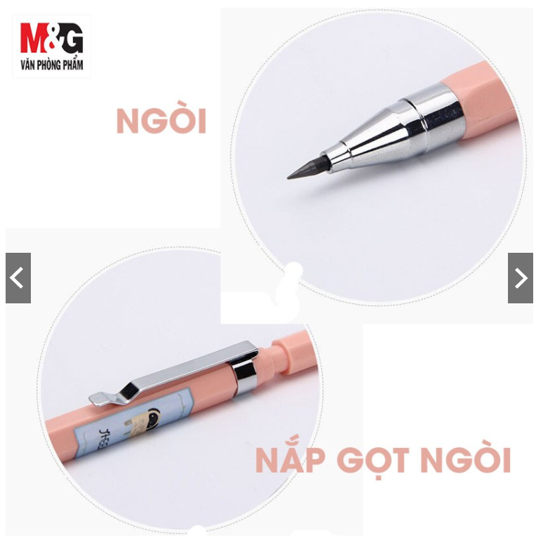 [HCM]Bút chì kim bấm 2B M&G (màu ngẫu nhiên)