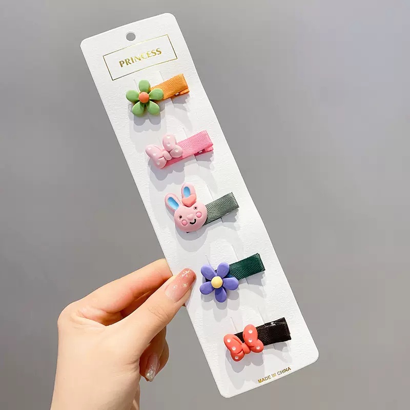 Kẹp Tóc Dễ Thương Phong Cách Hàn Quốc Cho Bé Gái