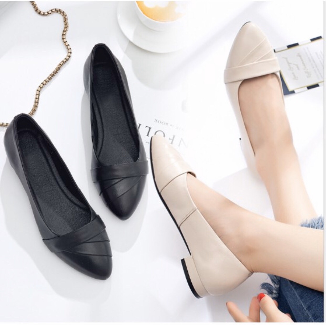 [Hoàn tiền 15%]{Kèm Hình thật} SALE M3 Giày da lì mềm xếp li hàng VNXK siêu bền