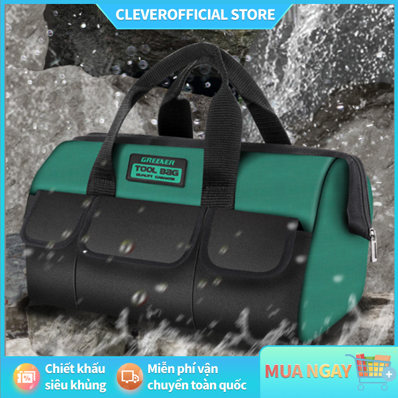 ⚡Miễn Phí Vận Chuyển⚡Thợ điện Túi Công cụ tổ chức xách tay nhiều túi chống thấm nước Bộ công cụ chức năng Túi dụng cụ Túi Vải Oxford