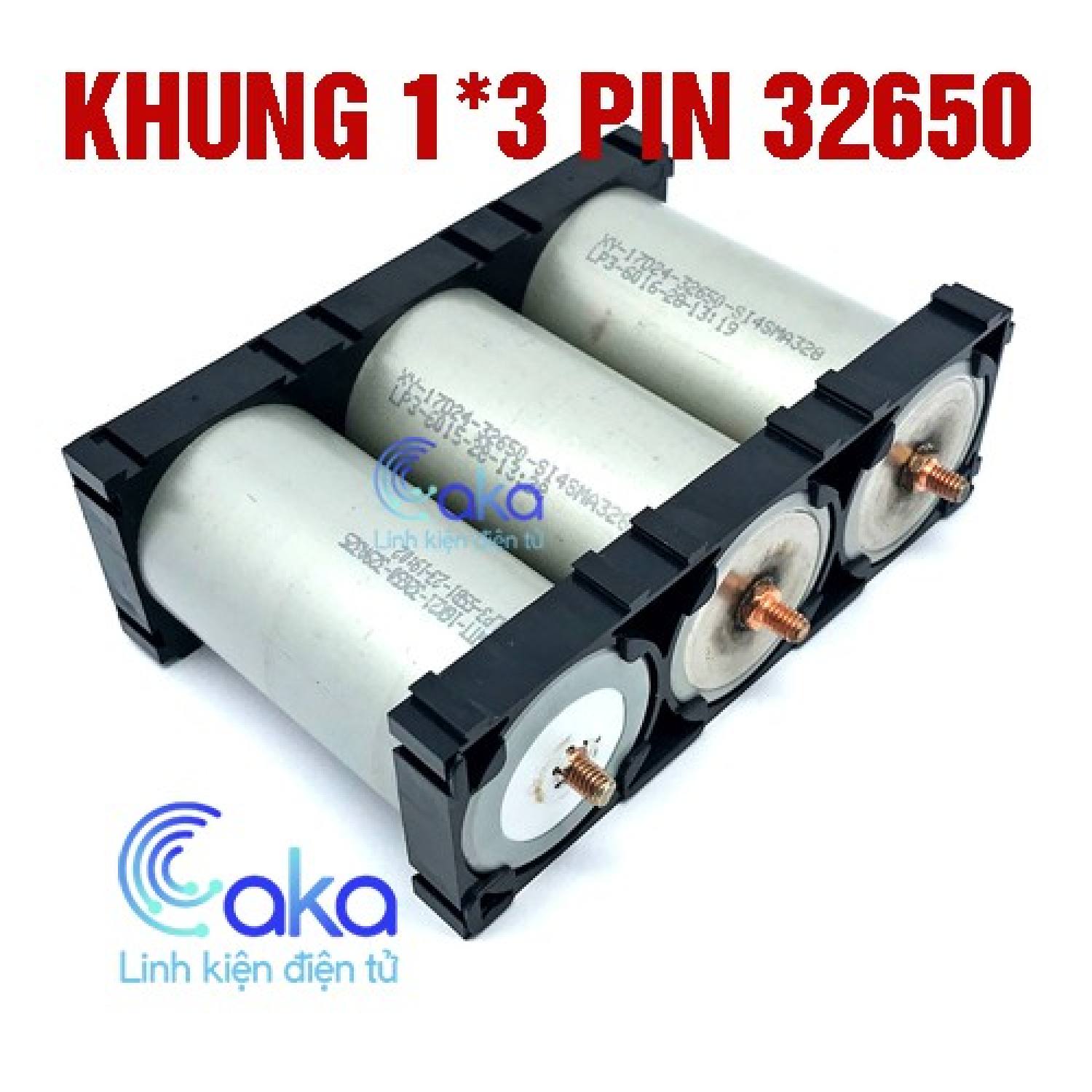 [Bộ 10] Khung ɡhép đế pin 32650 (1x3)