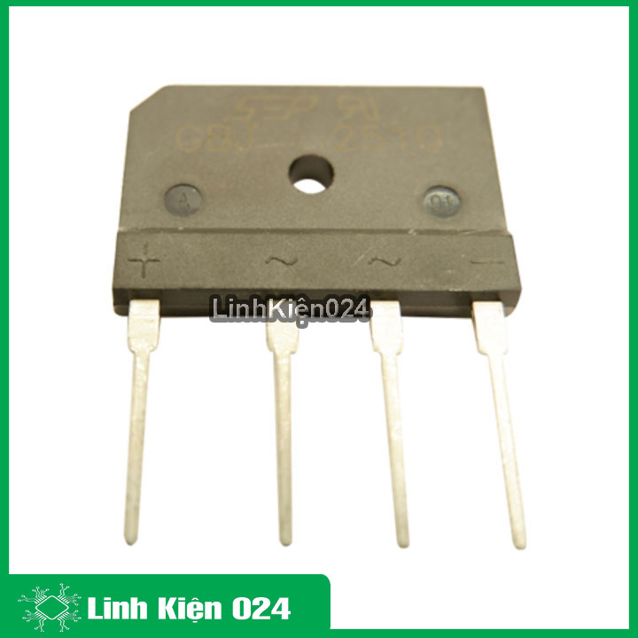 Diode cầu 25a 2510 dẹt xịn ( đủ công suất )