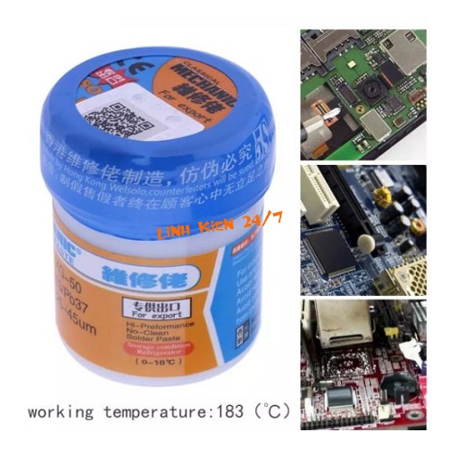 THIẾC BỘT CHÌ BỘT MECHANIC SOLDER PASTE XG50 HỘP 35G