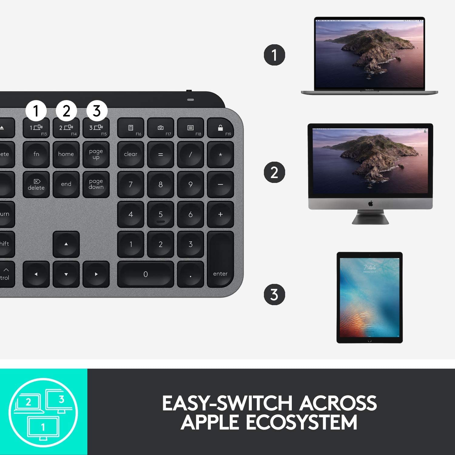[HCM]Bàn phím không dây Logitech MX Keys For Mac
