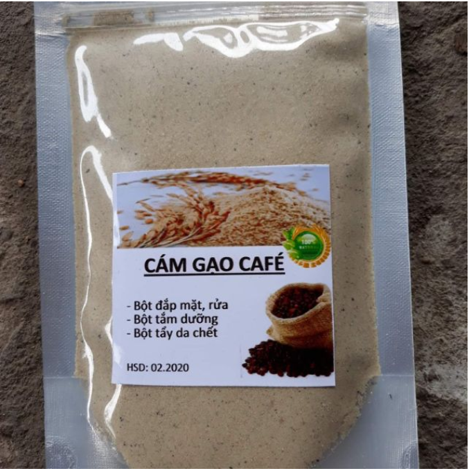 100GR - 1000GR BỘT CÁM GẠO CÀ PHÊ MẶT NẠ, TẮM TRẮNG