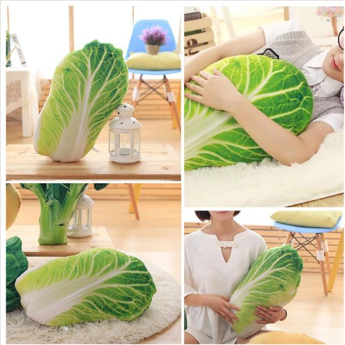 gối ôm bắp cải 3d độc đáo 60cm - 90cm