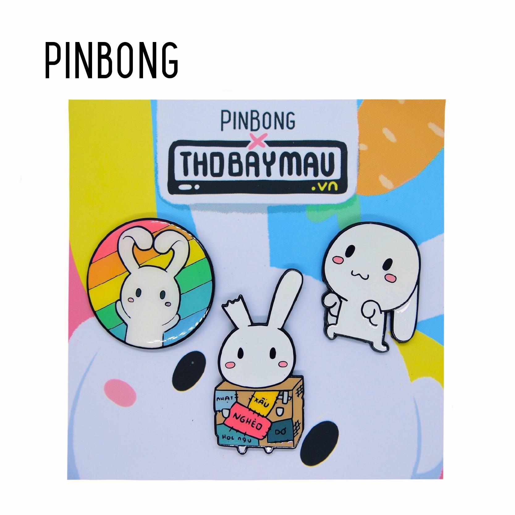 Huy Hiệu Thỏ 7 Màu PINBONG