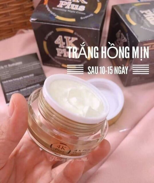 Kem 4k Plus dưỡng trắng da Thái Lan