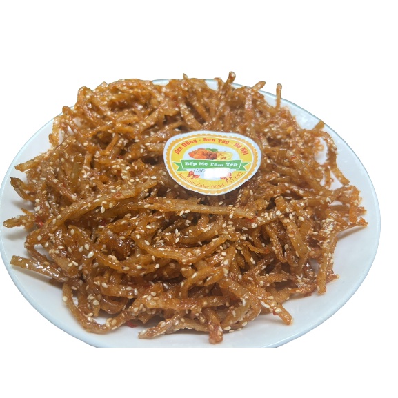 500gr khô cá bò sợi đặc sản đà nẵng rim mè ăn liền