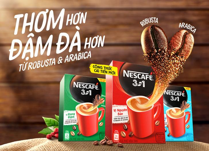 Cà phê sữa Nescafe 3in1 hộp 340g