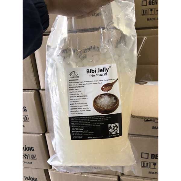 Trân Châu 3Q BIBI Trắng/Caramel - Bịch 2kg
