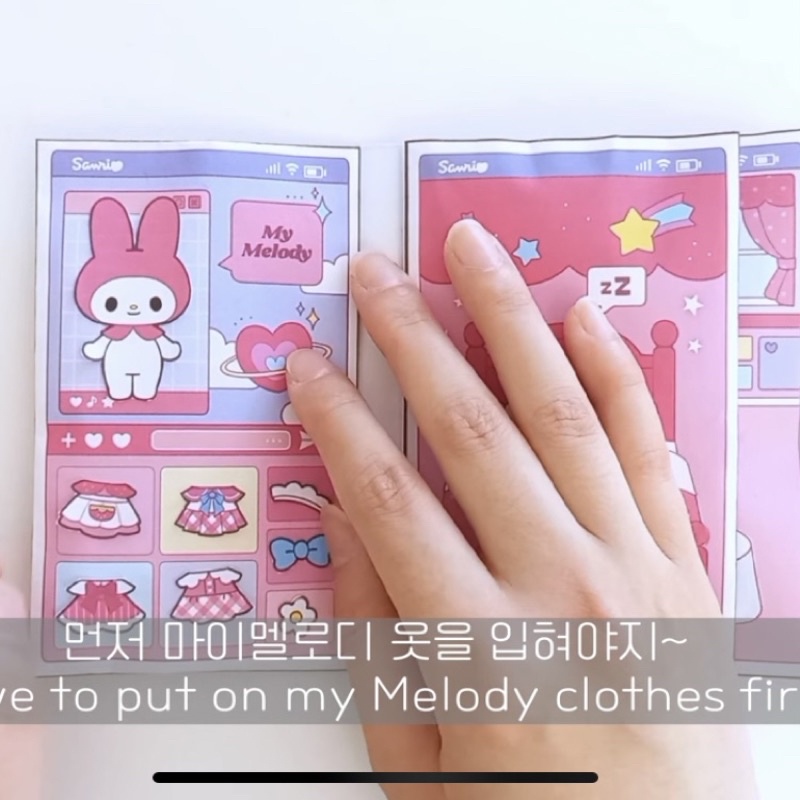 Squishy giấy ngôi nhà của Sanrio Doll House