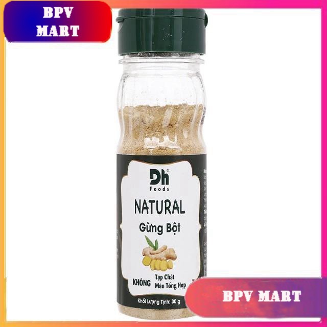 >> SO SÁNH GIÁ ỚT BỘT DH FOOD 60G | Shopee Lazada Sendo Tiki 64 Gừng bột Dh Food Natural hũ 30g TẶNG MÃ GIẢM GIÁ GIA VỊ NẤU ĂN GIA VỊ NÊM - BPMart