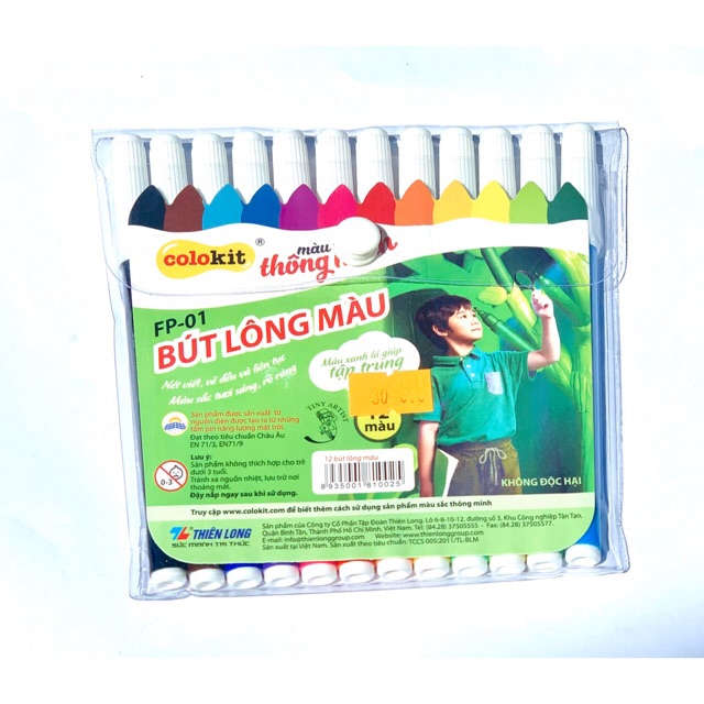 Dạ Màu Thiên Long 12 Màu FP01