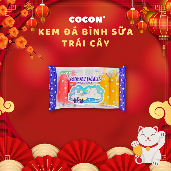 Kem đá trái cây bình sữa Cocon 480ml