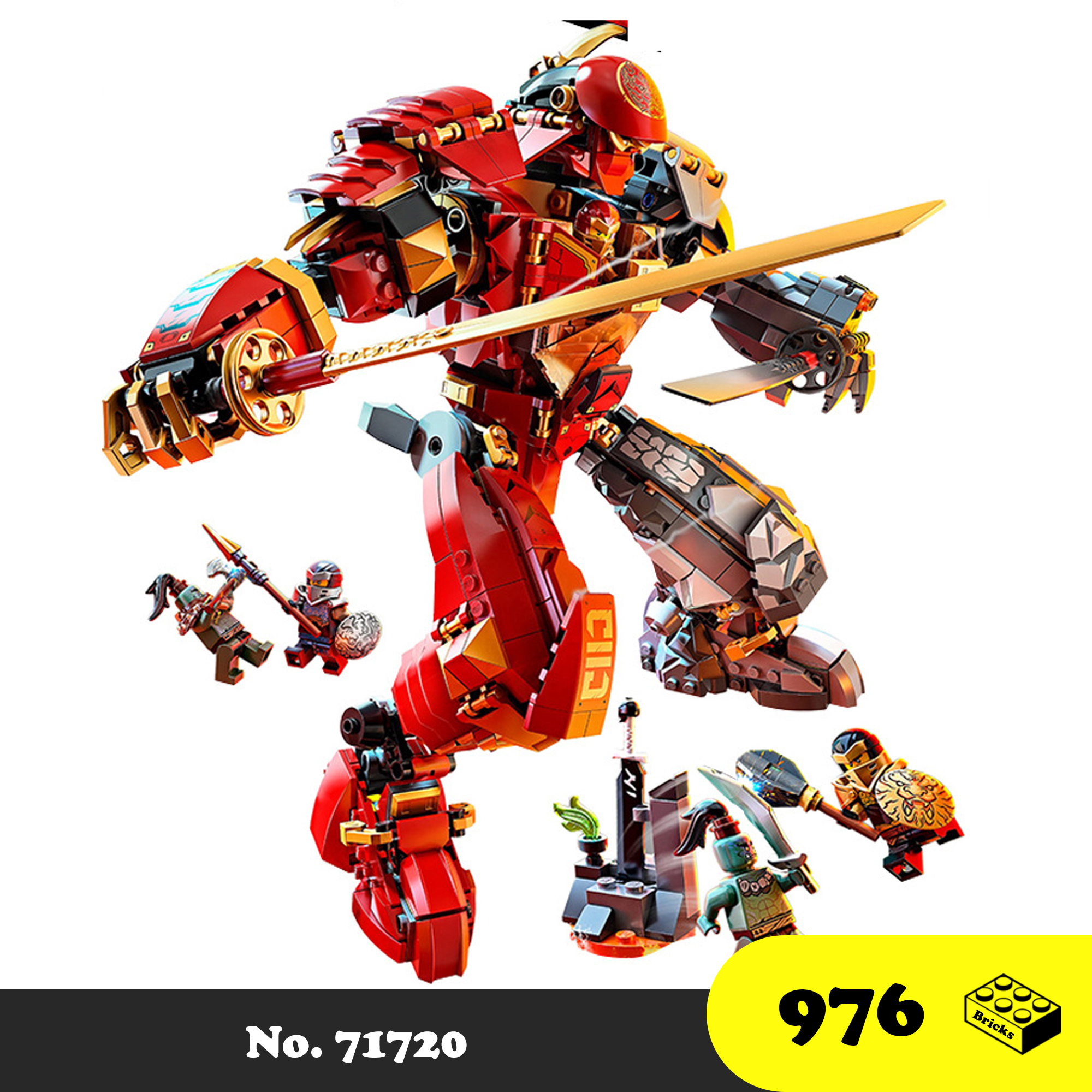 [Siêu Hot] Đồ chơi lắp ráp Ninja Go - Robot Phantom Ninja 71720 - Mẫu mới nhất