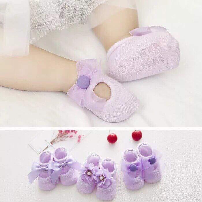 Set 3 đôi tất nơ cho bé