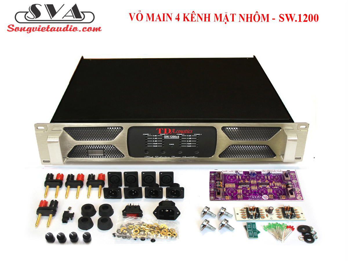 VỎ MAIN 4 KÊNH MẶT NHÔM - SW1200