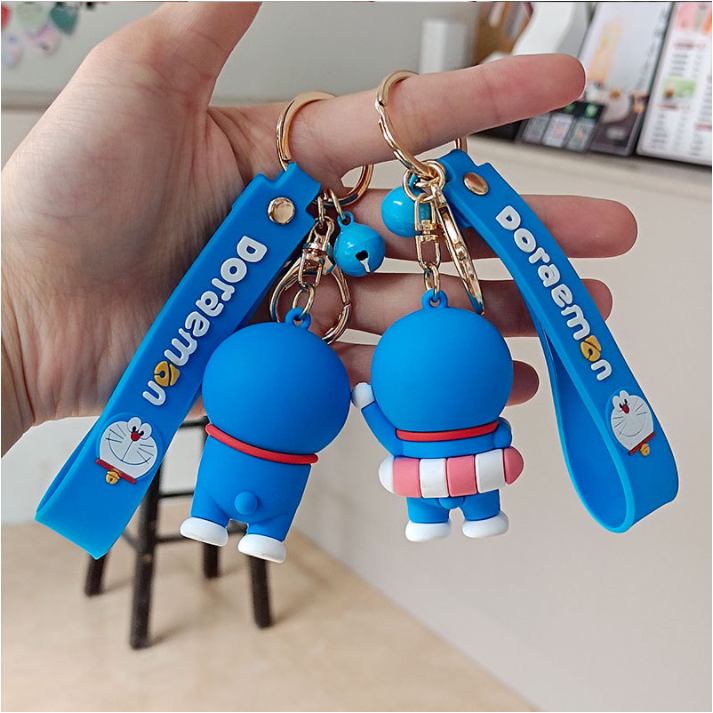 Móc Khóa Doremon Silicon 3D Siêu To, Siêu Cute, Loại 1