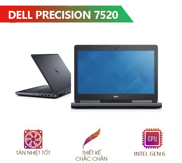Laptop Cũ Chuyên Đồ Họa [ HÀNG NGUYÊN ZIN SHIP US ] Dell Precision 7520 Core i7- 6820HQ Ram 8GB/16GB SSD 256 Quadro M1200M/M2200M, Win 10 Bản quyền, Cam kết sản phẩm đúng mô tả, Chất lượng đảm bảo, Bảo hành 06 tháng