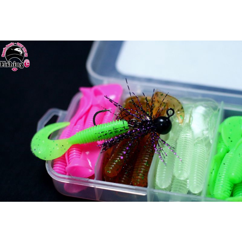 mồi mềm MINI câu cá nhát , mồi mềm siêu nhạy cá , SOLT BAIT