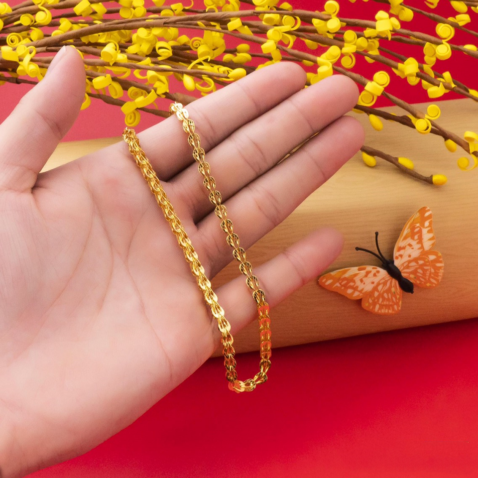 Dây chuyền nữ dây đuôi phụng cao cấp mạ 18k