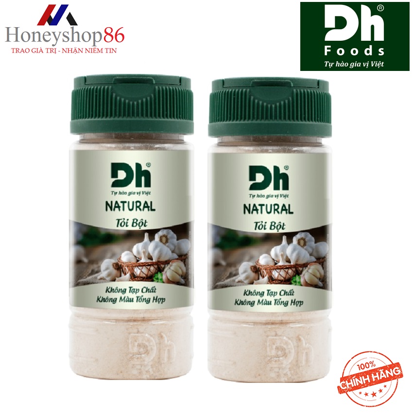 ComBo2 Hũ Natural Tỏi bột Dh Foods 60g DHGVT58 HONEYSHOP86