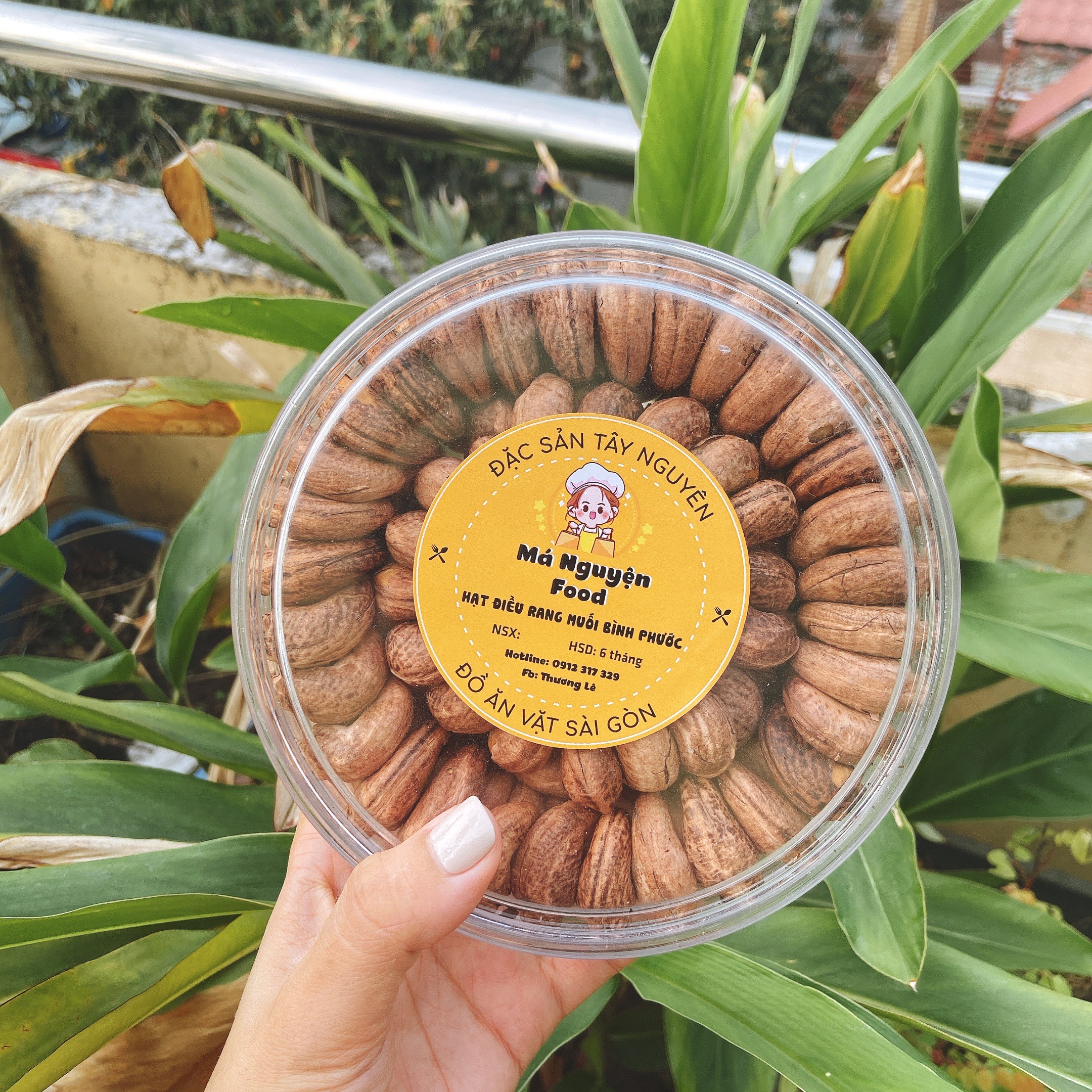 500G Hạt Điều Rang Muối Bình Phước Vỡ Loại A( còn vỏ lụa)