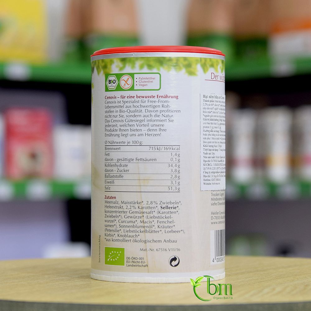 Bột nêm hữu cơ 270g - Cenovis (Đức)