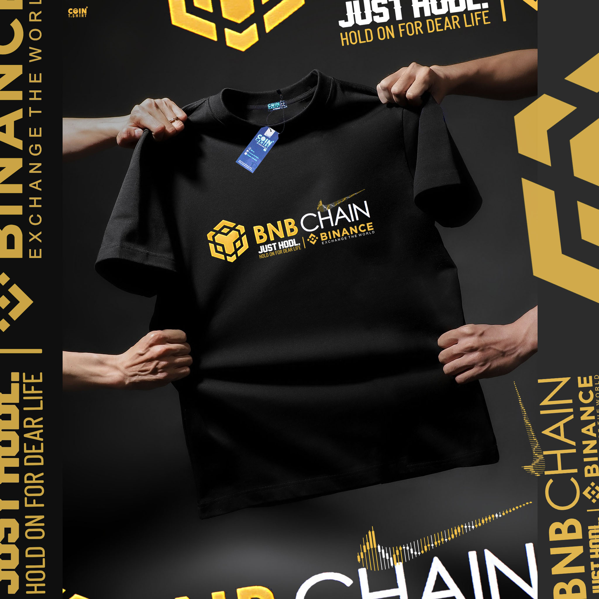 Áo Thun cao cấp BINANCE, BITCOIN, COINTSHIRT