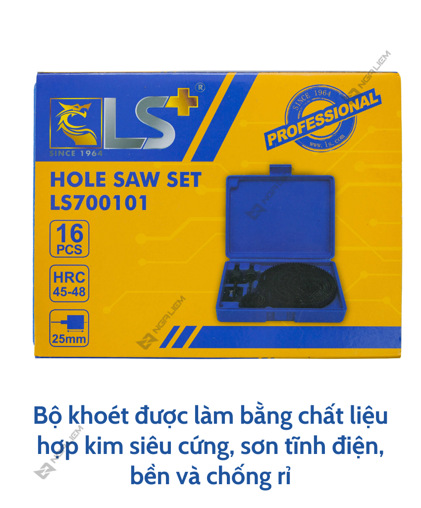 Bộ khoét thạch cao và gỗ mềm 16 cái (LS+)