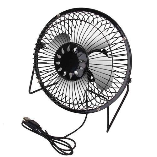 Quạt usb mini fan lồng sắt loại nhỏ quay 360 độ tiện dụng - 2427