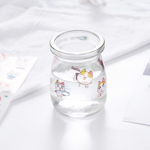 Sticker set 6 tấm mèo dễ thương