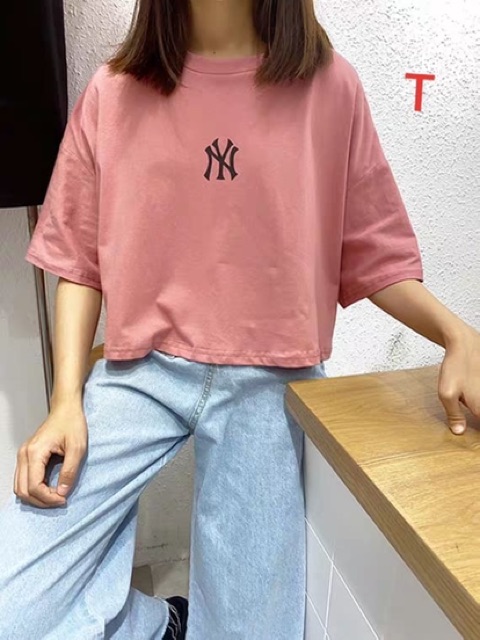 Áo croptop NY TT12 , áo thun nam nữ, áo kiểu nữ, áo nam, sét bộ mặc ở nhà, chất đẹp - THE THY