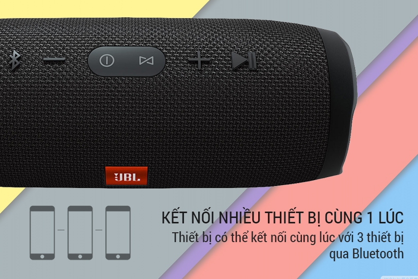 [HCM]Loa Bluetooth JBL Charge 3+  20W - Hàng Chính Hãng