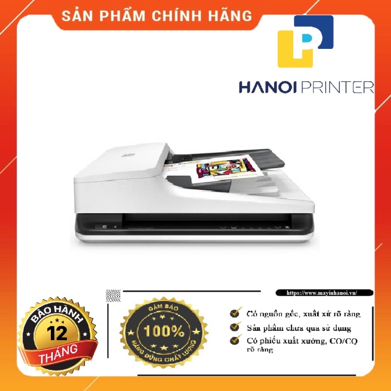 Bảng giá Máy Scan HP Scanjet Pro 2500 F1 scan hai mặt khay nạp tài liệu tự động ADF Phong Vũ