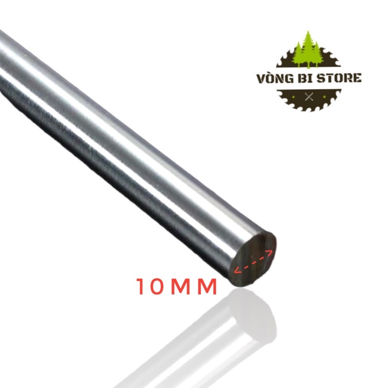 [Giá ưu đãi] Thanh trượt tròn mạ Crom 10mm (Ty ben cứng)