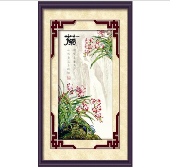 Tranh Thêu Chữ Thập 3D Tứ Quý Lan TD236 (KHÁCH TỰ THÊU) KT:50X90CM