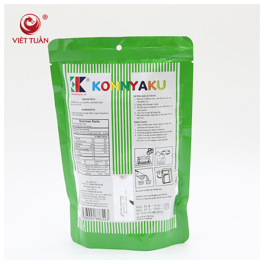 Bột Rau Câu Pha Sẵn Konnyaku 560g