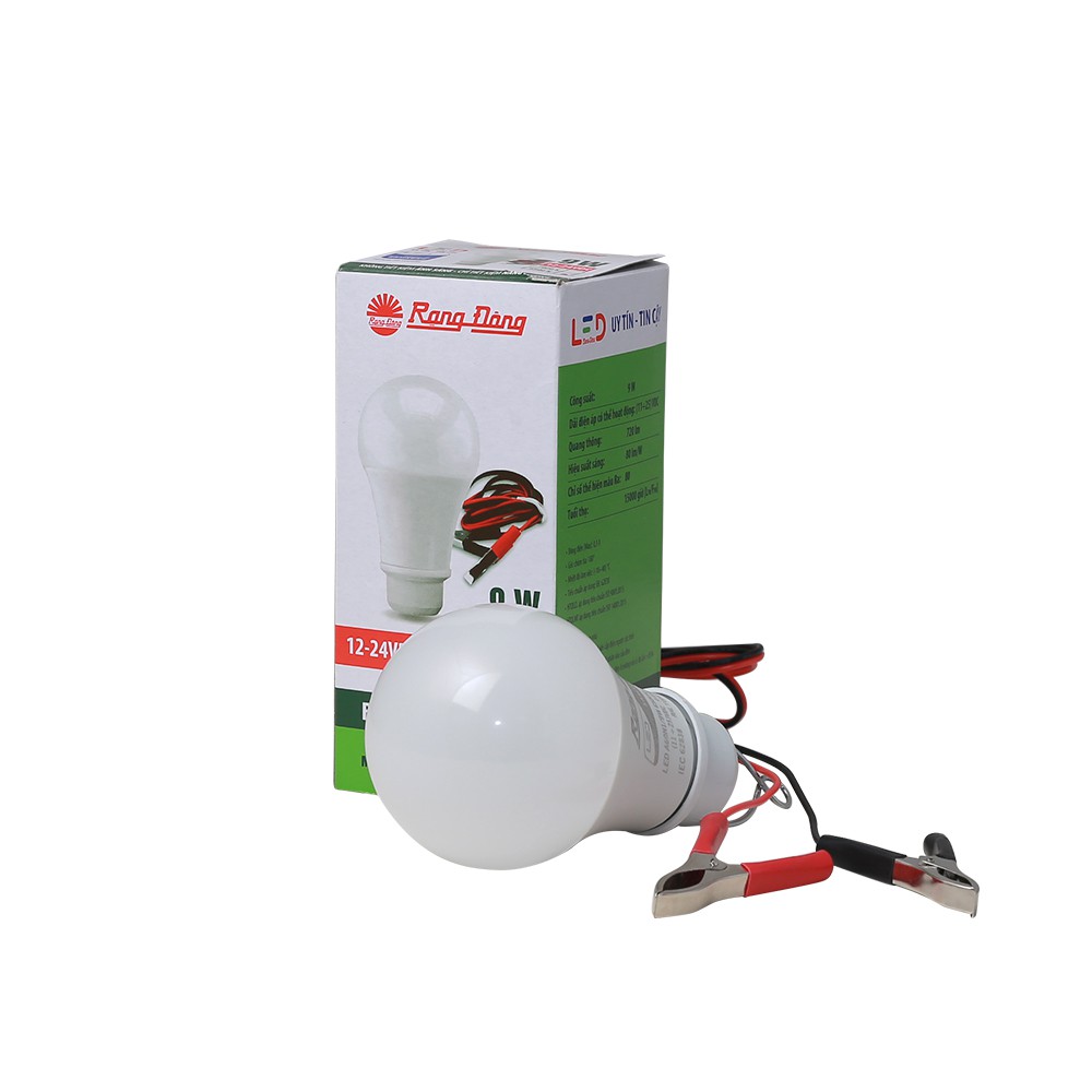 Bóng đèn led rạng đông kẹp bình ắc quy led a60n3 12-24vdc/ 7w/9w/12w chipled samsung