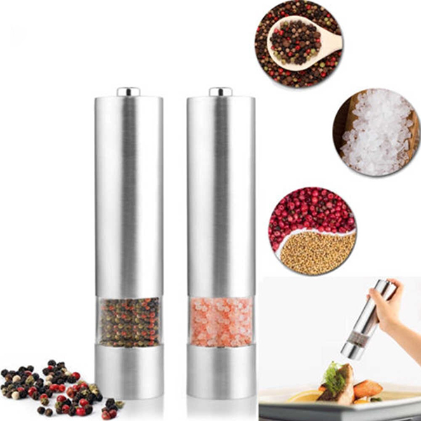Dụng cụ xay tiêu inox cầm tay dùng pin