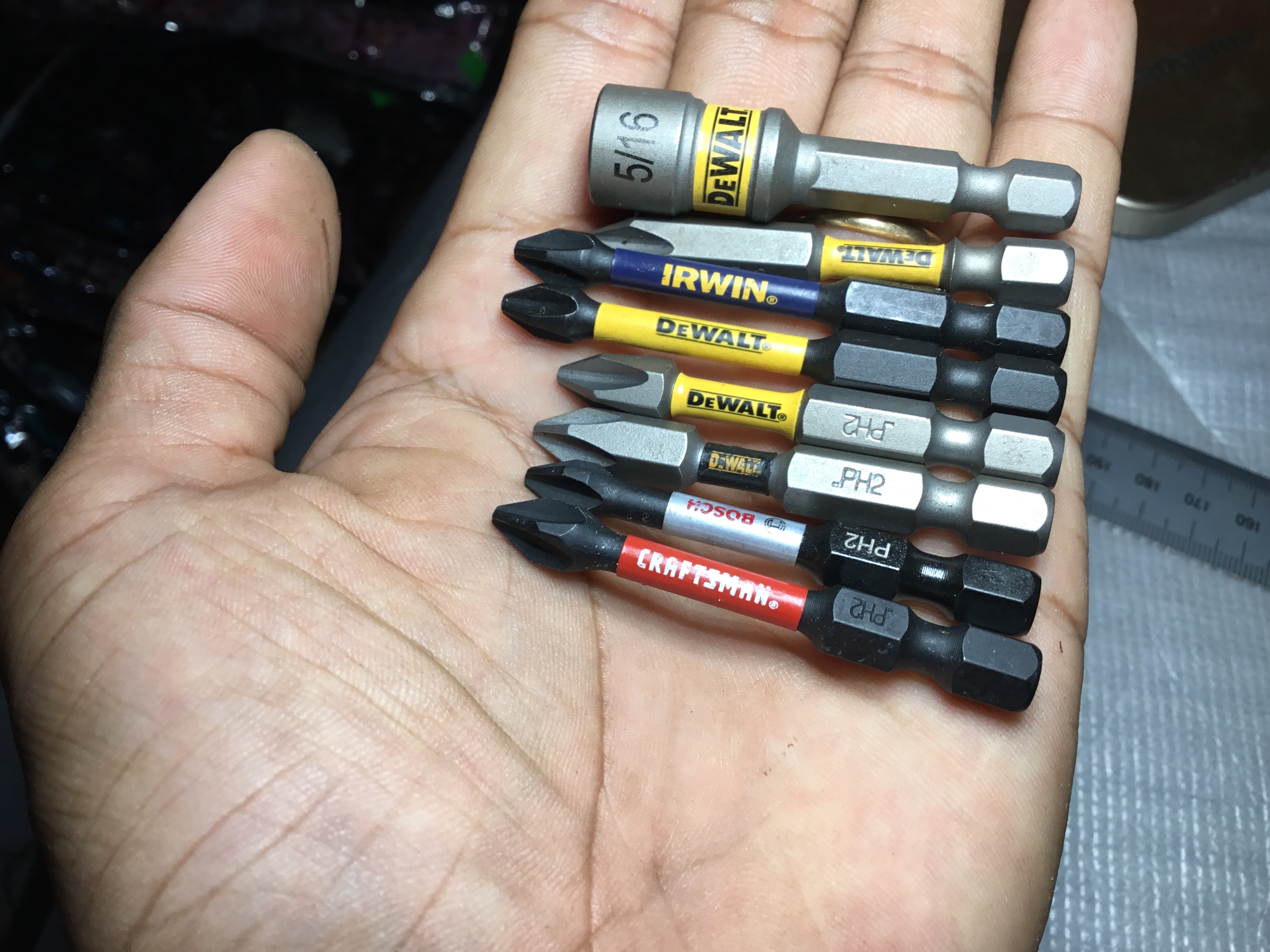 Bộ 8 Mũi Vít Chính Hãng Ph2 & 8mm Có Từ