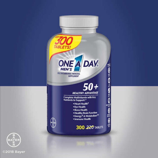 Vitamin tổng hợp cho nam trên 50 tuổi One A Day Men s 50+ Multivitamin 300